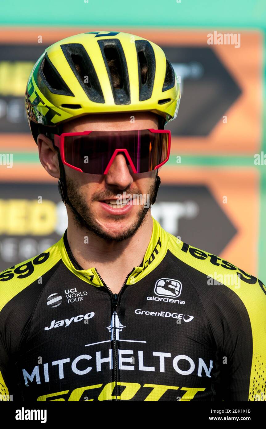 adam yates (gbr)(mitchelton-scott) während des Giro di Lombardia 2019, bergamo-como, Italien, 12. Oktober 2019 Stockfoto