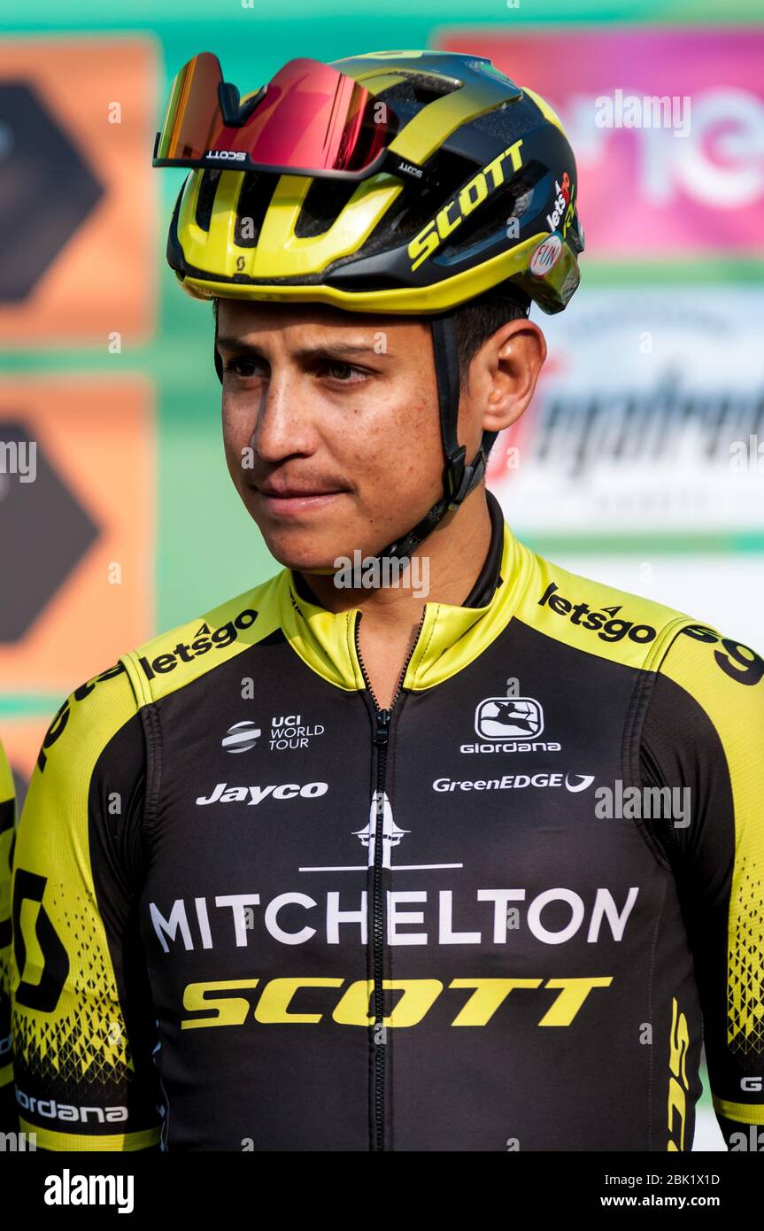 esteban chaves (col) (mitchelton-scott) während des Giro di Lombardia 2019, , bergamo-como, Italien, 12. Oktober 2019 Stockfoto