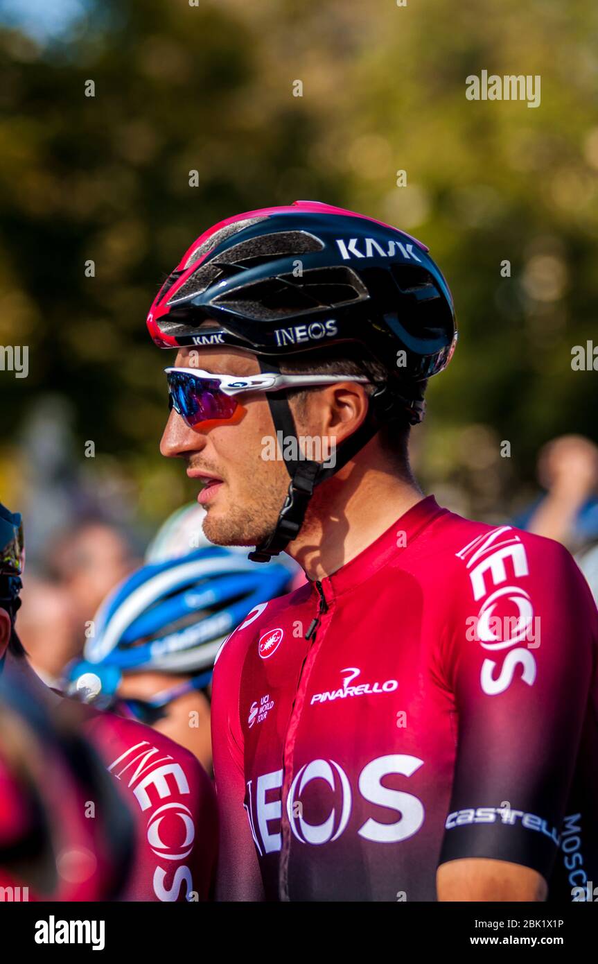 gianni moscoon (ita) (Team ineos) während des Giro di Lombardia 2019, bergamo-como, Italien, 12. Oktober 2019 Stockfoto
