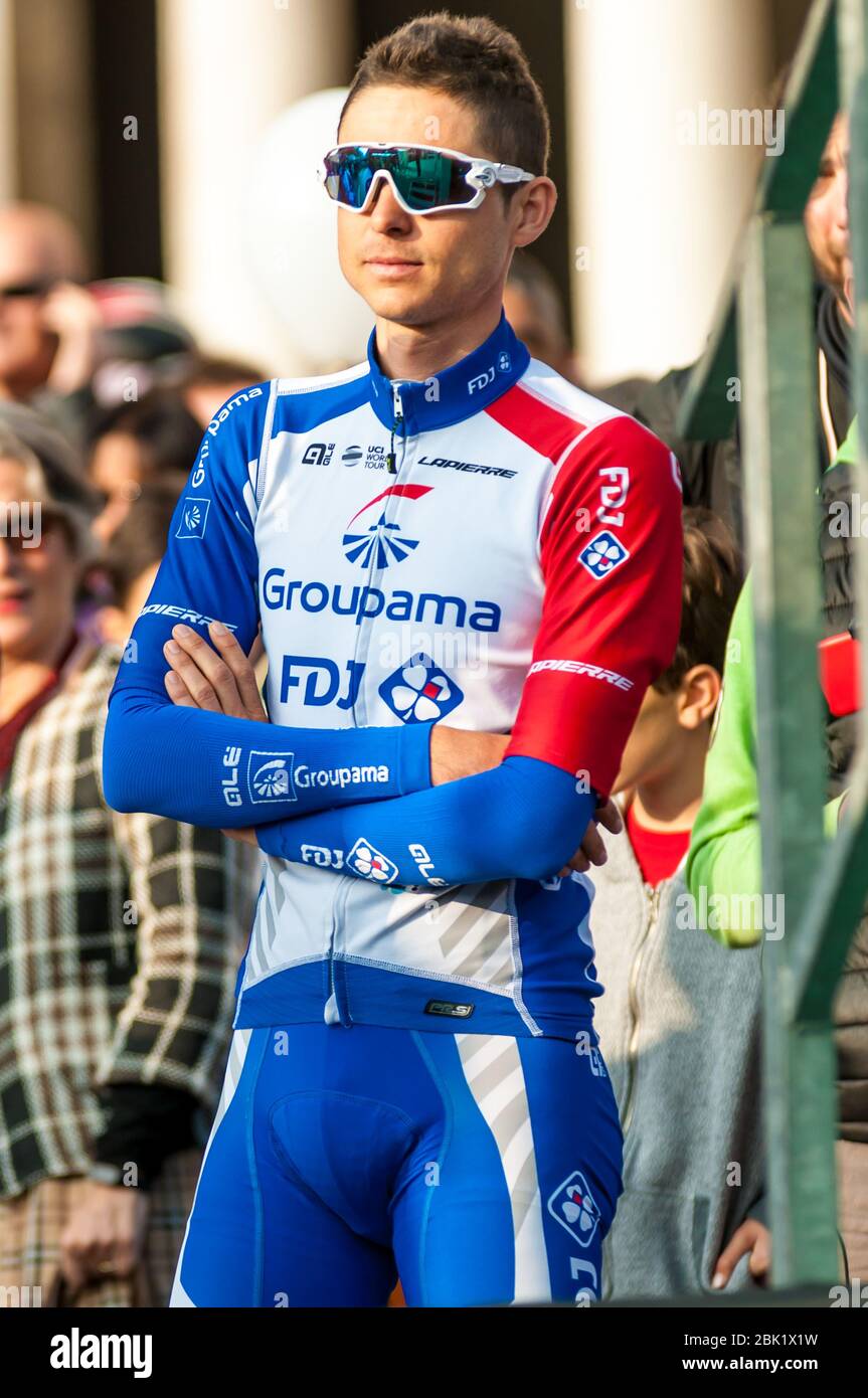 rudy molard (Fra) (groupama - fdj) während des Giro di Lombardia 2019, bergamo-como, Italien, 12. Oktober 2019 Stockfoto