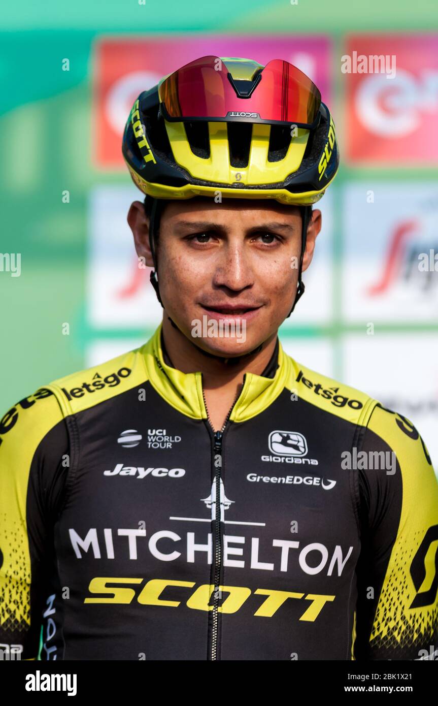 esteban chaves (col) (mitchelton-scott) während des Giro di Lombardia 2019, , bergamo-como, Italien, 12. Oktober 2019 Stockfoto