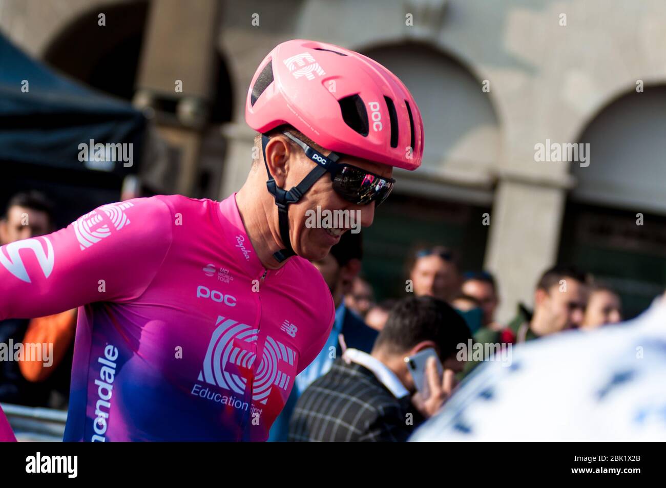 michael Woods (CAN) (ef Ausbildung zuerst) während des Giro di Lombardia 2019, , bergamo-como, Italien, 12. Oktober 2019 Stockfoto