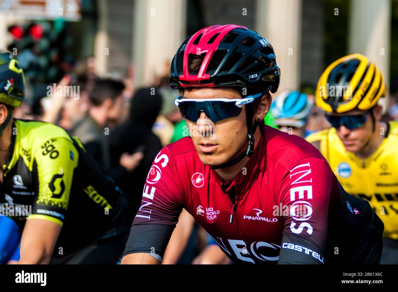 diego rosa (ita) (Team ineos) während des Giro di Lombardia 2019, , bergamo-como, Italien, 12. Oktober 2019 Stockfoto