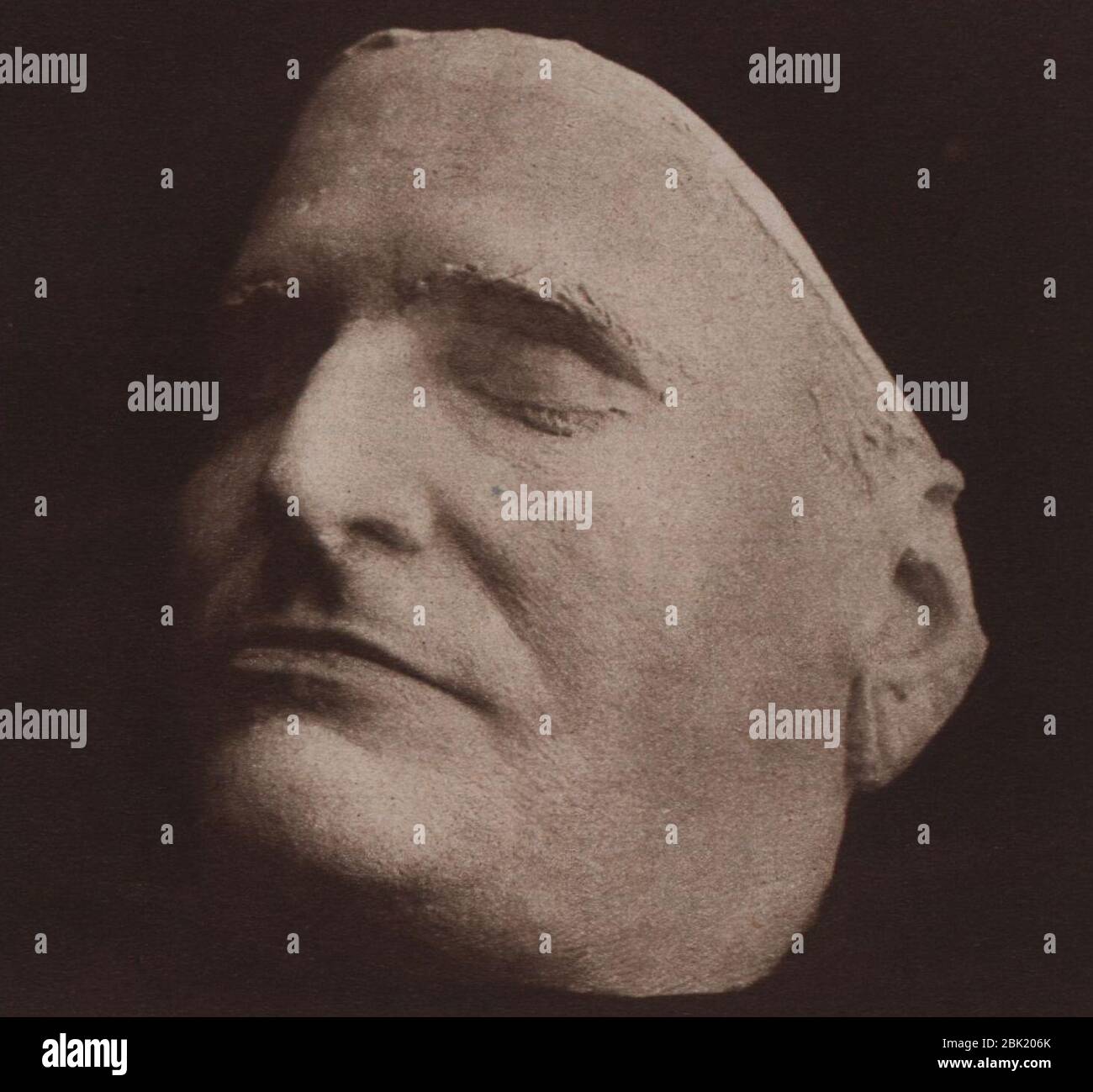 Hugo Bettauer (1872–1925) Totenmaske von Alexander Jaray (1870–1943) Foto von Wilhelm Willinger (1879–1943). Stockfoto