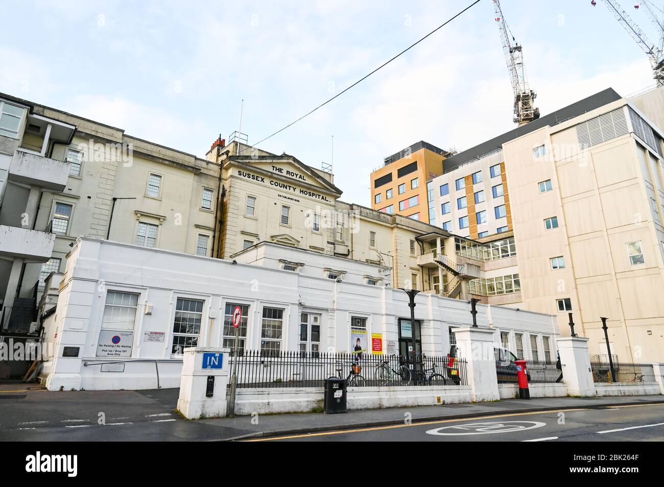 Das NHS Royal County Sussex Hospital RSCH in Brighton, Großbritannien Stockfoto