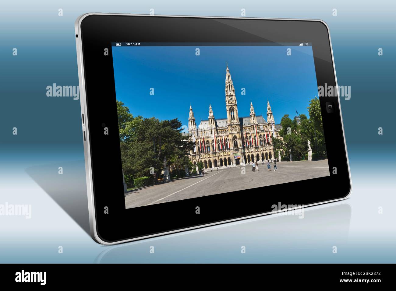 Das Rathaus wurde von 1872 bis 1883 erbaut, von dem Architekten Friedrich von Schmidt im Neugotischen Stil, Wien, Österreich, Europa Stockfoto