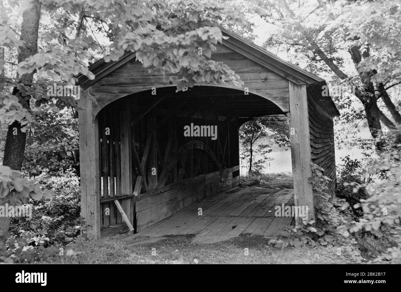 Hyde Hall, Covered Bridge, East Lake Road Nähe, East Springfield (Otsego County, New York). Stockfoto