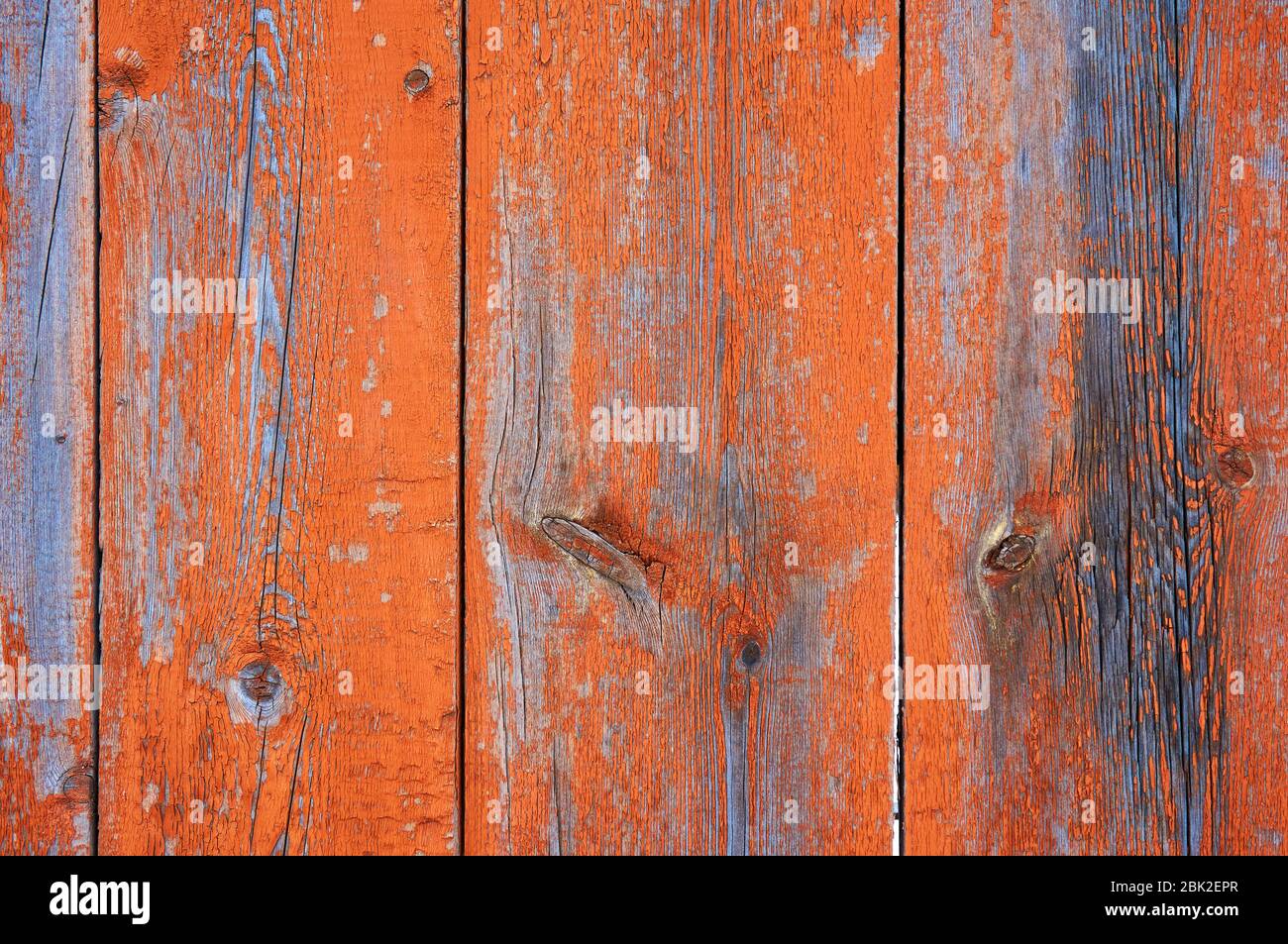 Rot Vintage Holz gemalten Textur Hintergrund. Stockfoto