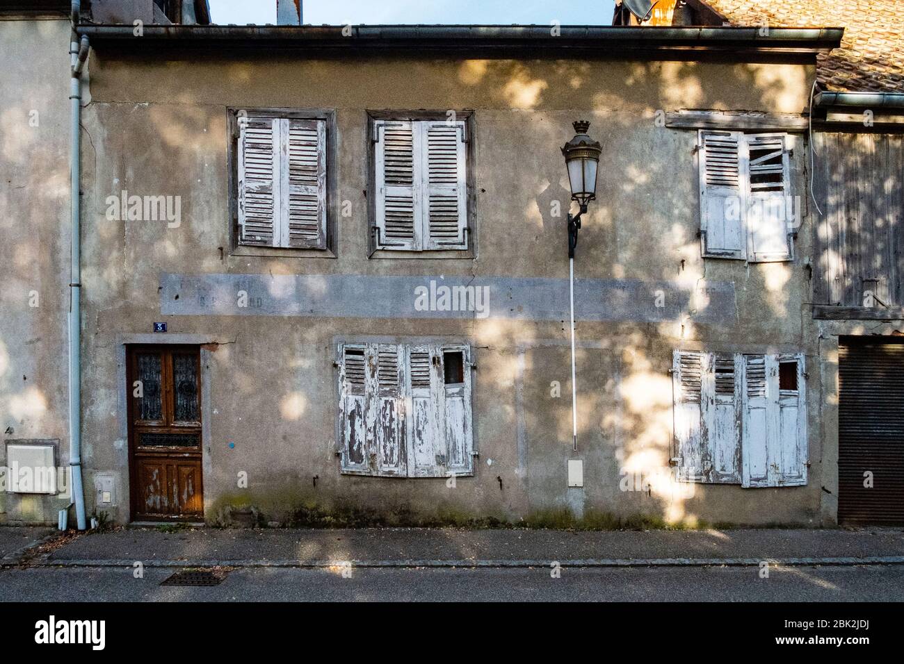 Französische Häuser Stockfoto