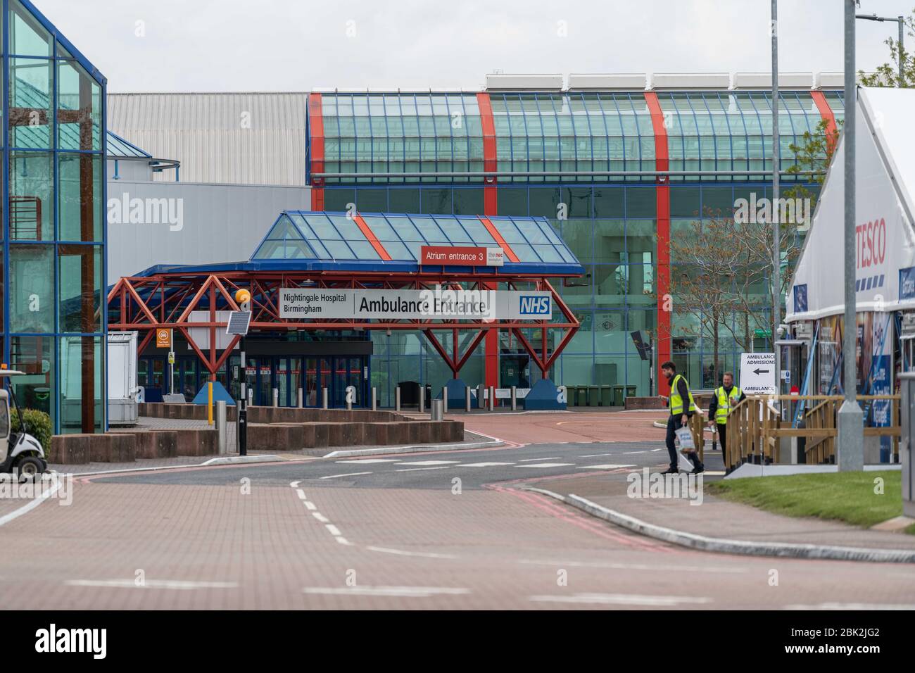 Birmingham, Großbritannien. 01 Mai 2020. NHS Nightingale Haupteingang. Quelle: Adriano Ribeiro/Alamy Live News Stockfoto