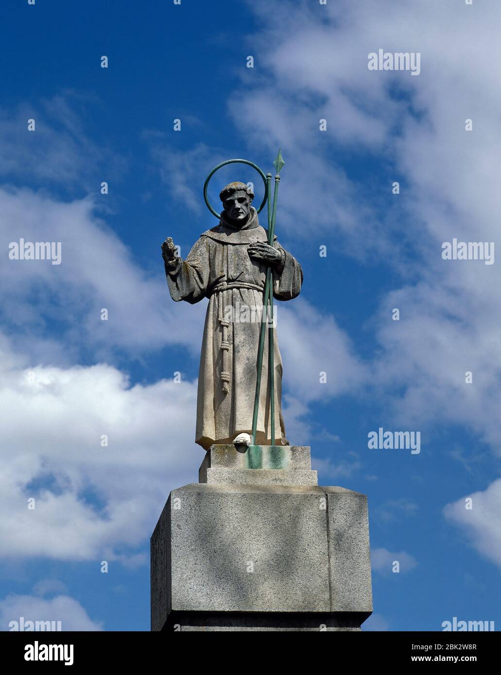 St. Peter Baptist (1542-1597). Franziskanermissionar in Mexiko, Philippinen und Japan. San Pedro Bautista Gardens. Avila, Kastilien und Leon, Spanien. Stockfoto