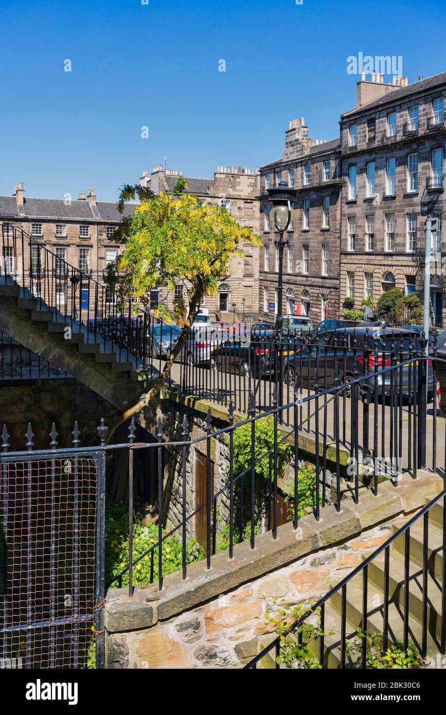 Neue Stadt, Gebäude, Architektur, georgianischen Häuser, Wohnungen, Edinburgh, Schottland, Großbritannien. Stockfoto