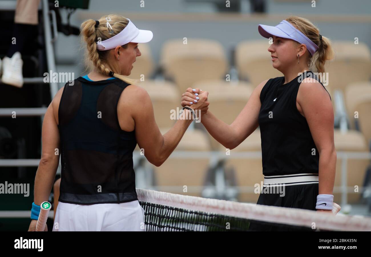 Angelique Kerber aus Deutschland & Anastasia Potapova aus Russland im ...