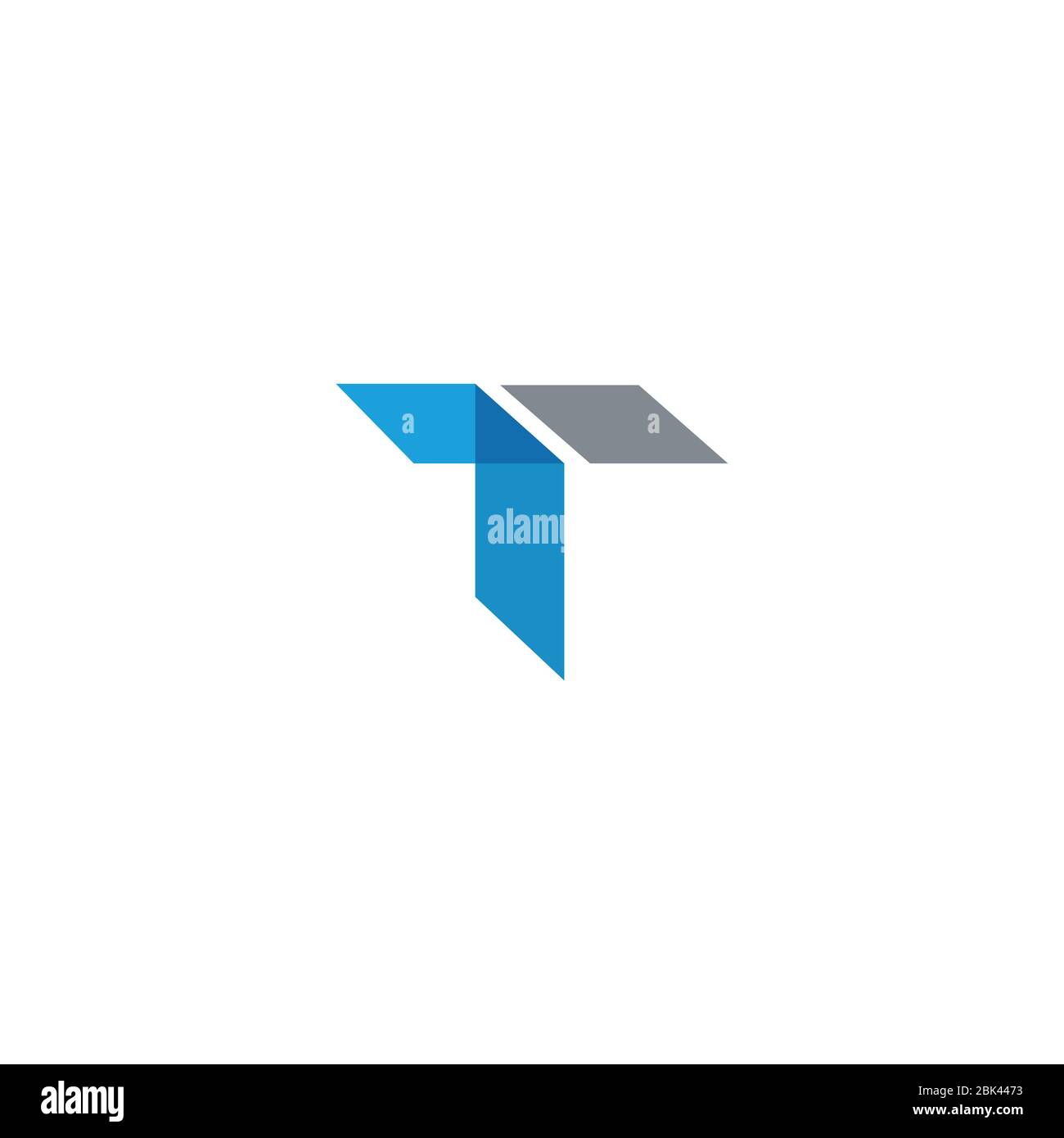 Vorlage für TT-Logo oder Vektorgrafik mit Anfangsbuchstaben Stock Vektor