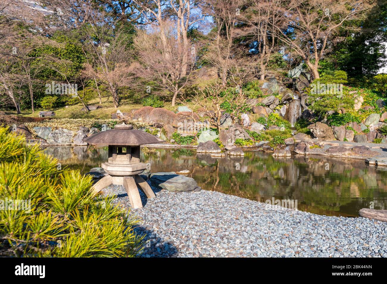 Imperial Palace Gardens im Februar, Tokio, Japan Stockfoto