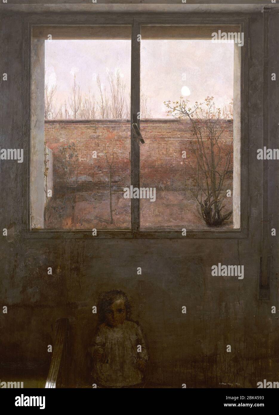 LA VENTANA - 1966 - OLEO/TABLA - 162 X 122 CM. AUTOR: ANTONIO LOPEZ GARCIA. Ort: PRIVATE SAMMLUNG. MADRID. SPANIEN. Stockfoto