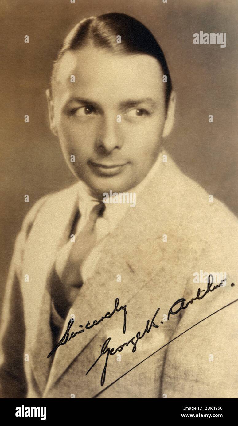 Englischer Schauspieler George K. Arthur (1899-1985), Head and ...