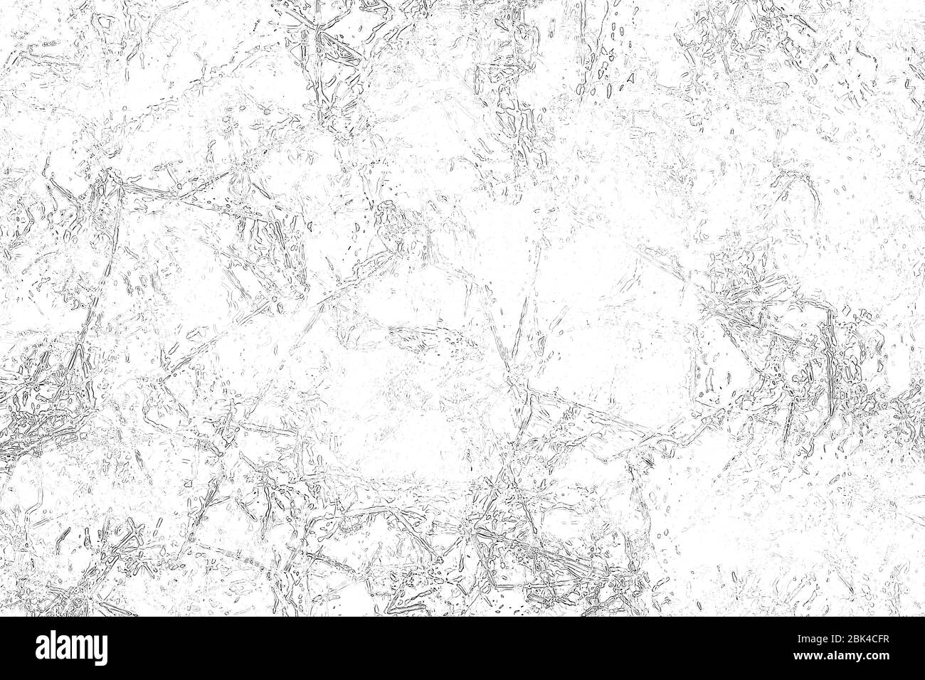 Textur aus schwarzen und weißen Linien, Kratzer. Abstrakte monochrome Linien Hintergrund. Stockfoto