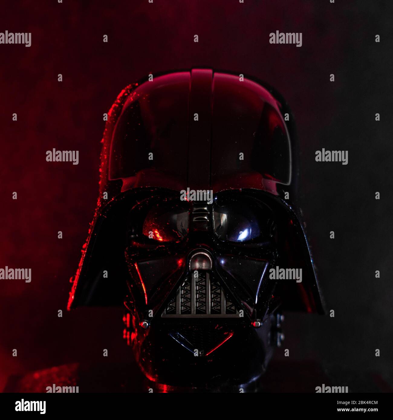Darth Vader Helm Nahaufnahme Star Wars Stockfoto