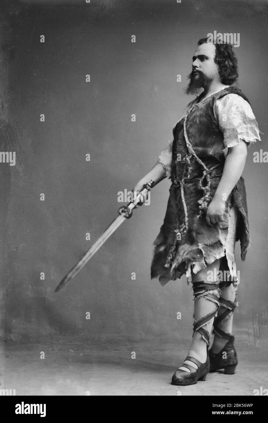 Barthold Schweback als Siegmund in Siegmund an der Kungliga Opera 1914. Stockfoto