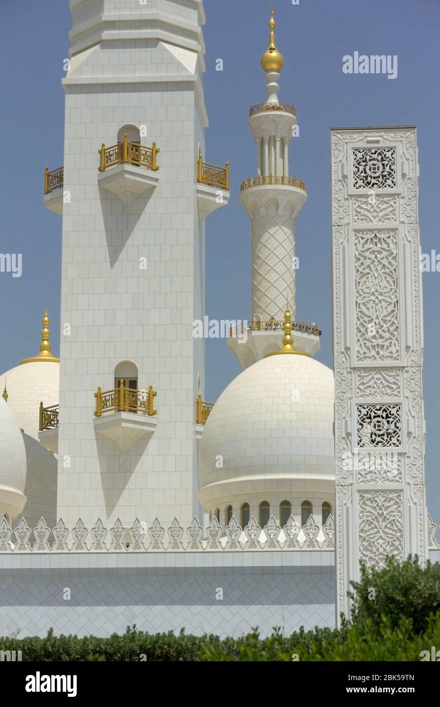 Die große Moschee des Scheich Zayed, Abu Dhabi VAE Stockfoto