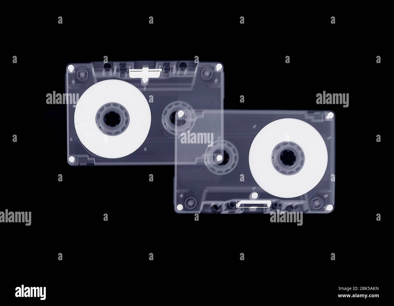 Zwei Audiokassetten, Röntgen. Stockfoto