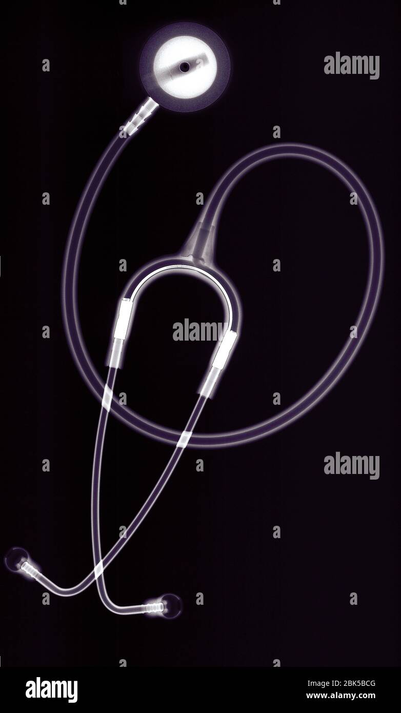 Stethoskop, x-ray. Stockfoto