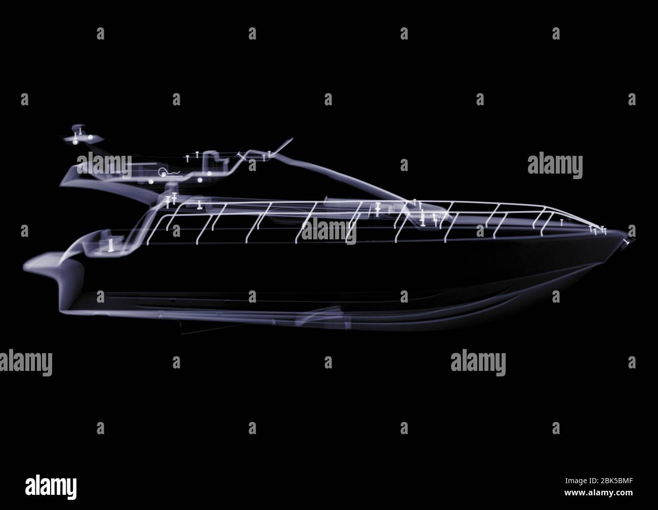 Modell Schnellboot, Röntgen. Stockfoto