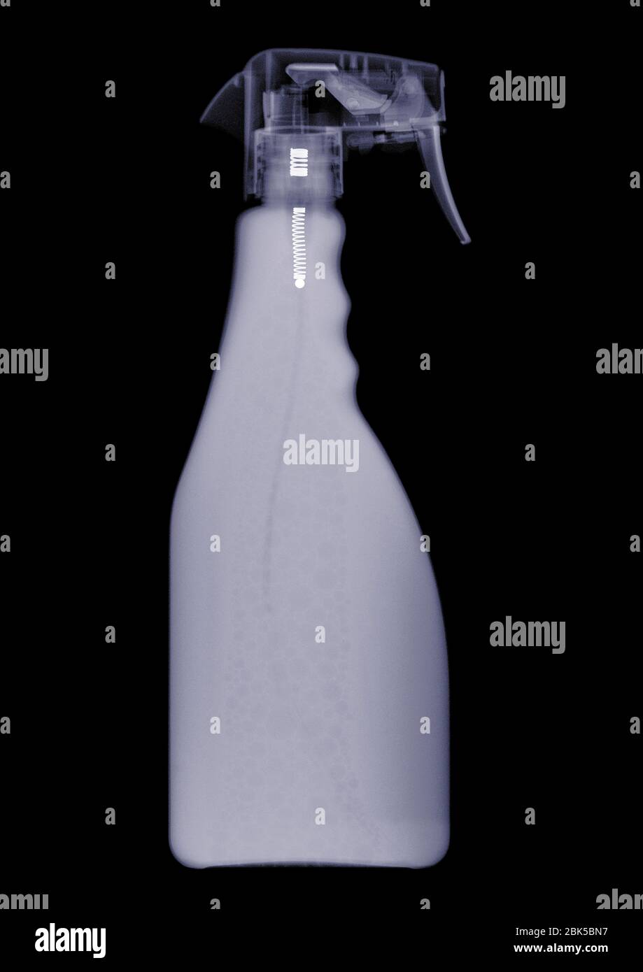 Sprühflasche, Röntgenstrahlung. Stockfoto