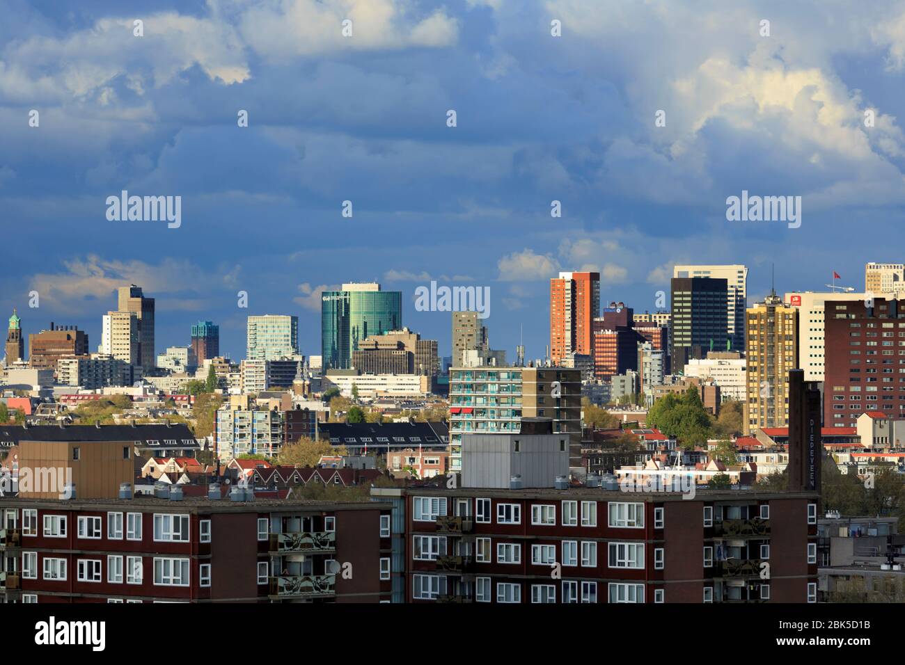 Skyline, Rotterdam, Südholland, Niederlande, Europa Stockfoto