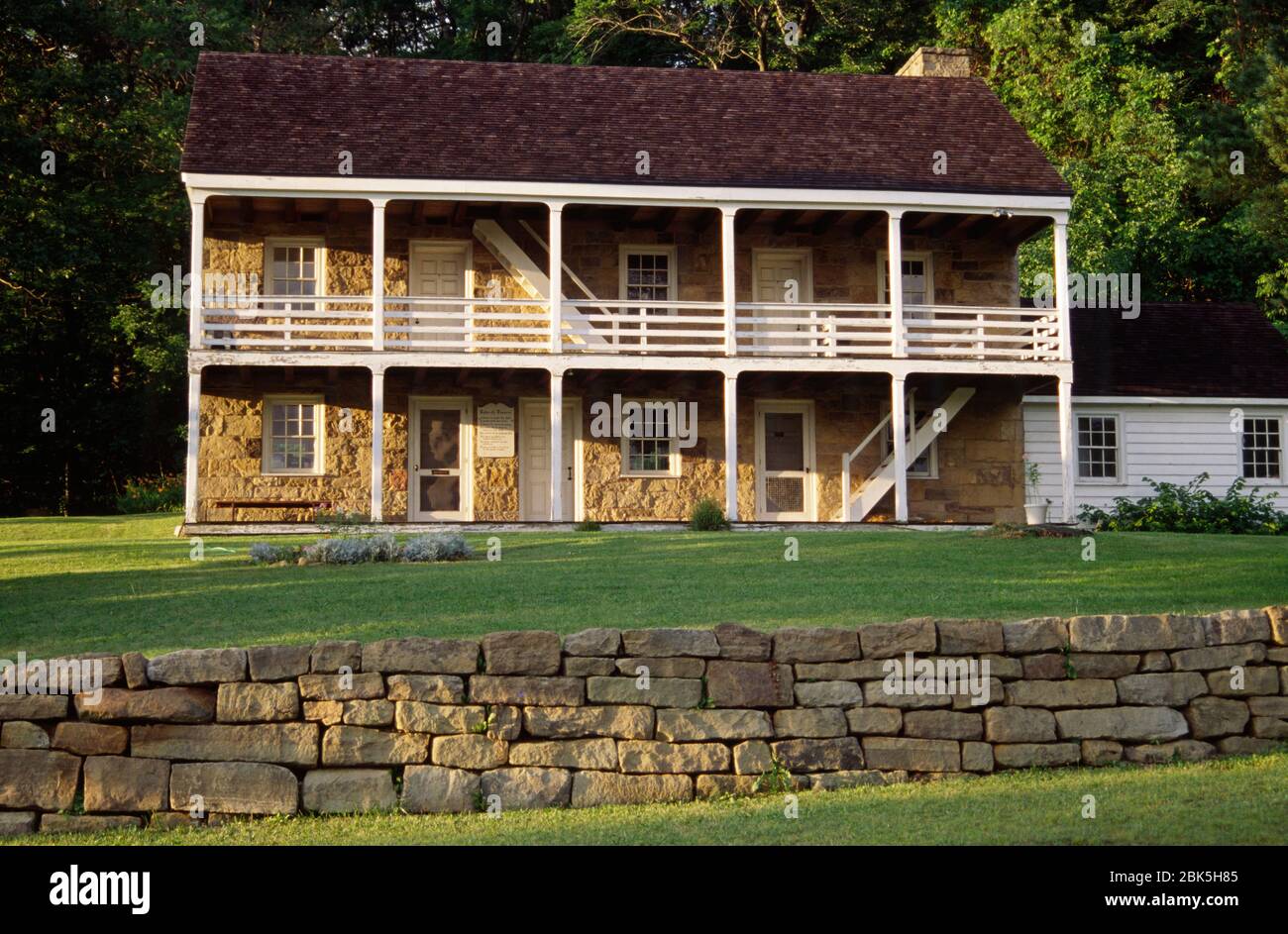 Old Stone House, Old Stone House Historic Site, Butler County, Pennsylvania Stockfoto