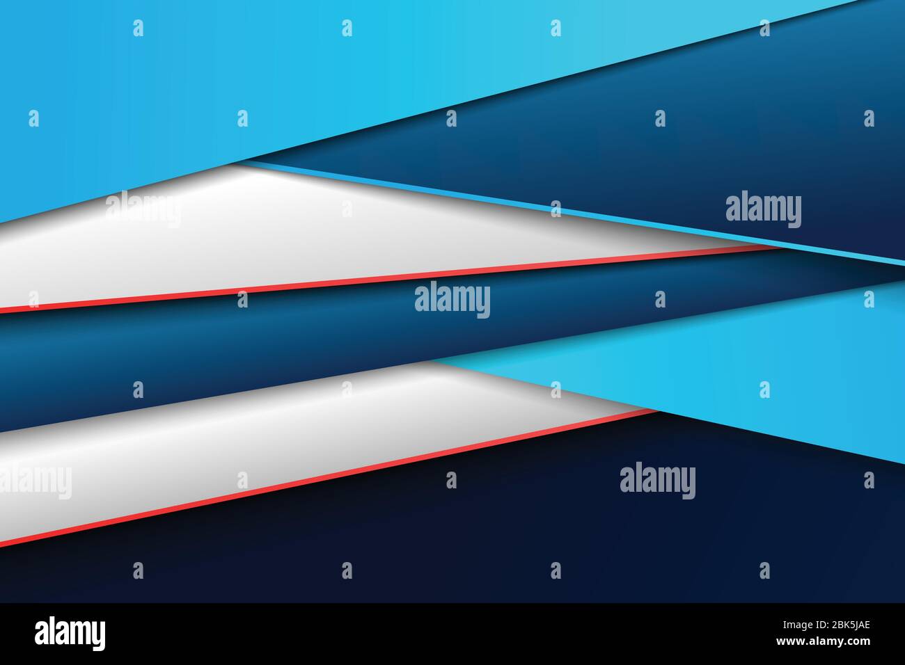 Abstrakter Farbverlauf blau aus Papier geschnitten Tech-Vorlage Design mit weißen und roten Design. Verwenden Sie für Anzeige, Poster, Seite, Druck, Kunstwerk. Illustration Vektor eps1 Stock Vektor
