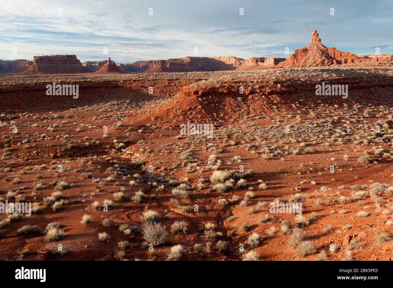 Tal der Götter im Herbst in SE Utah Stockfoto