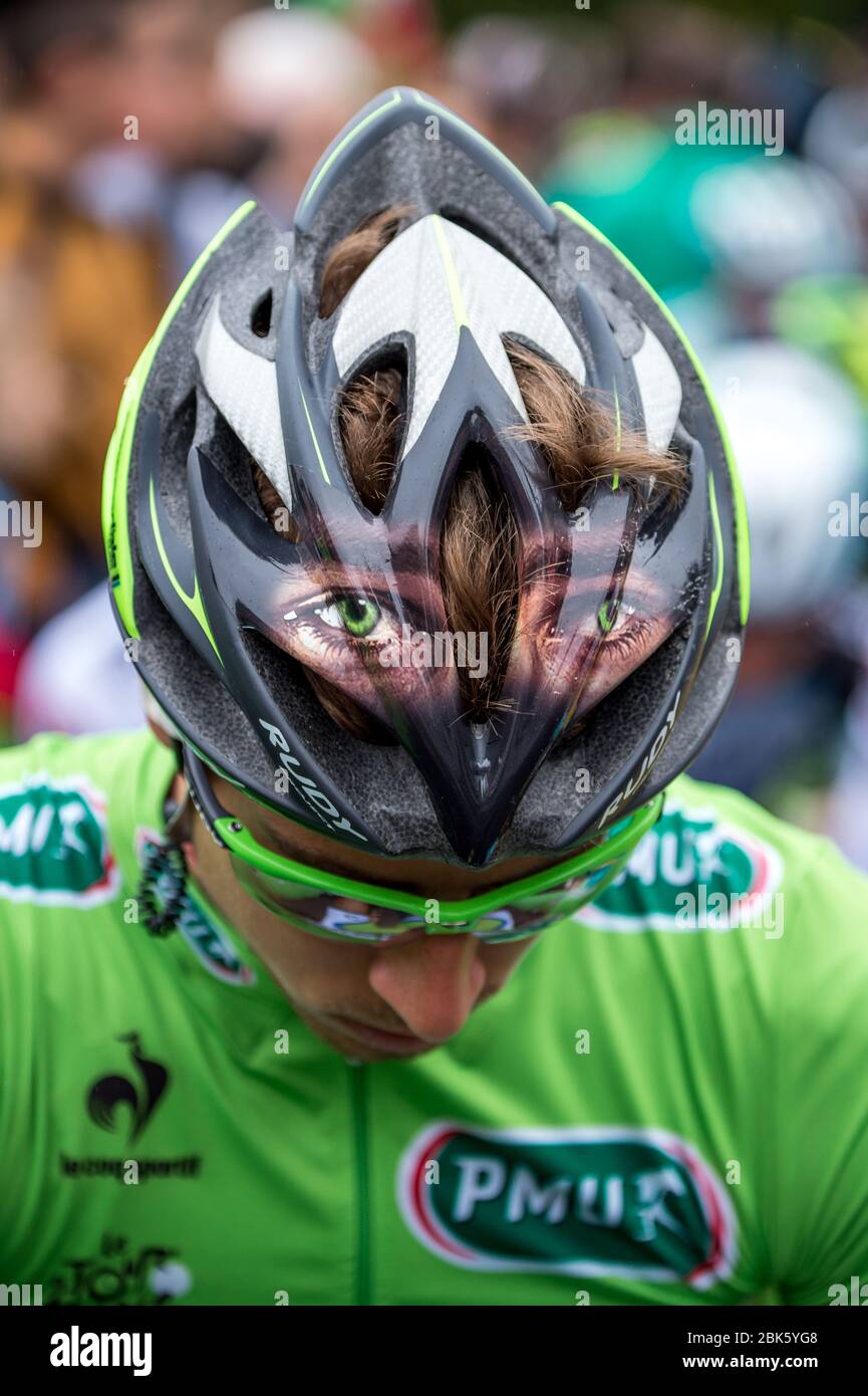 2014 Tour De France Etappe 7 Epernay nach Nancy 11. Juli. Peter Sagan. Stockfoto