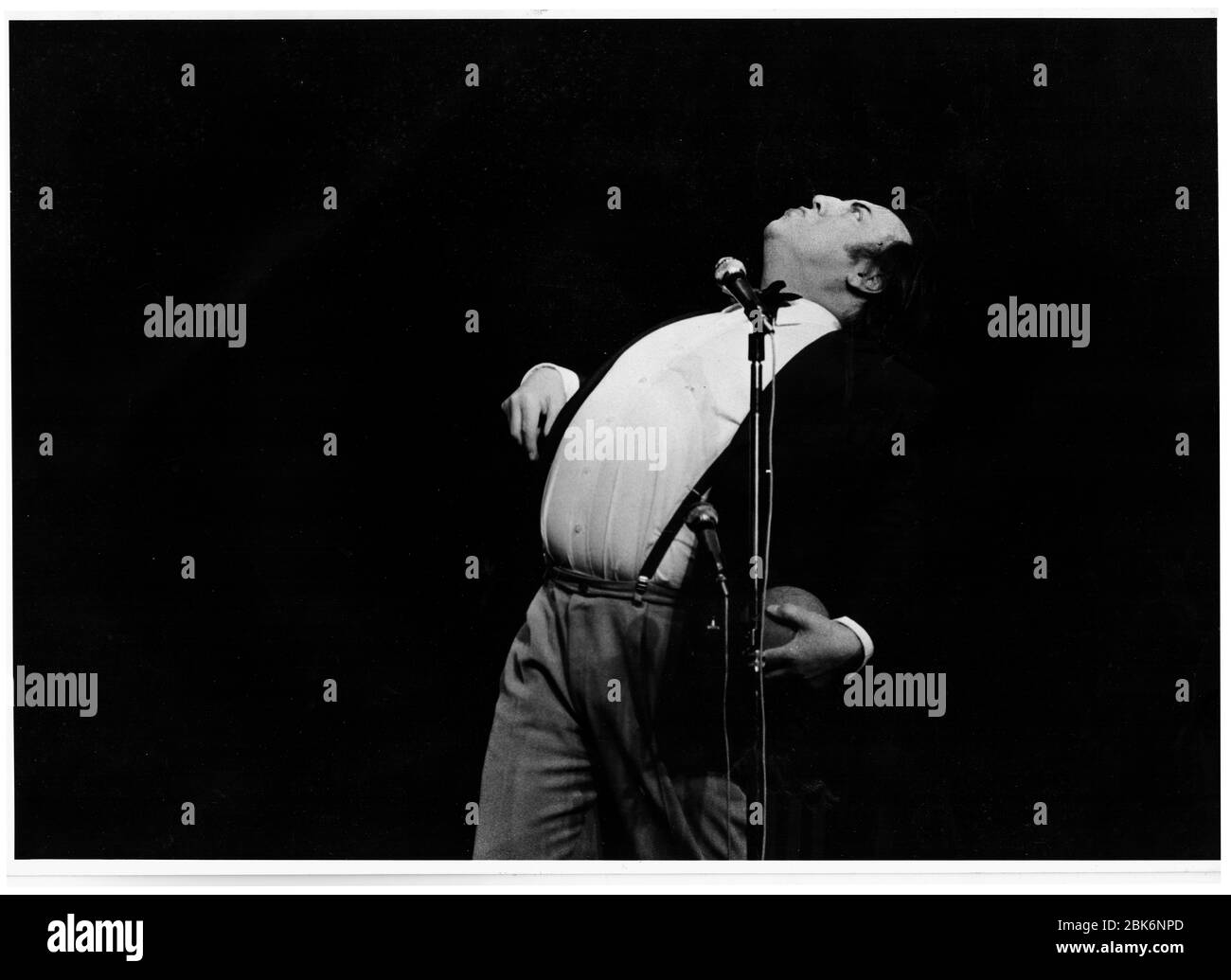 Archiv 80er Jahre: Der französische Humorist Raymond devos tritt in Lyon auf Stockfoto