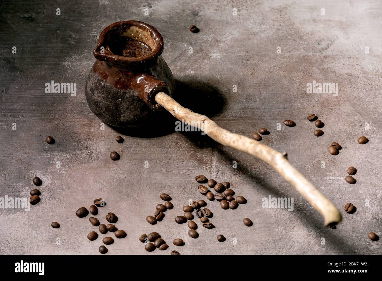 Schwarzen türkischer Kaffee Stockfoto