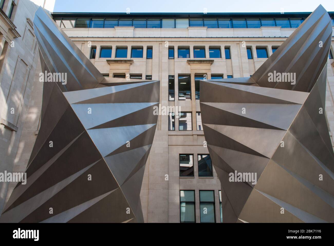 Angels Wings Paternoster Vents Unterstation Vents Edelstahl Paternoster Square., London EC4M 7BP von Thomas Heatherwick Studio Stockfoto