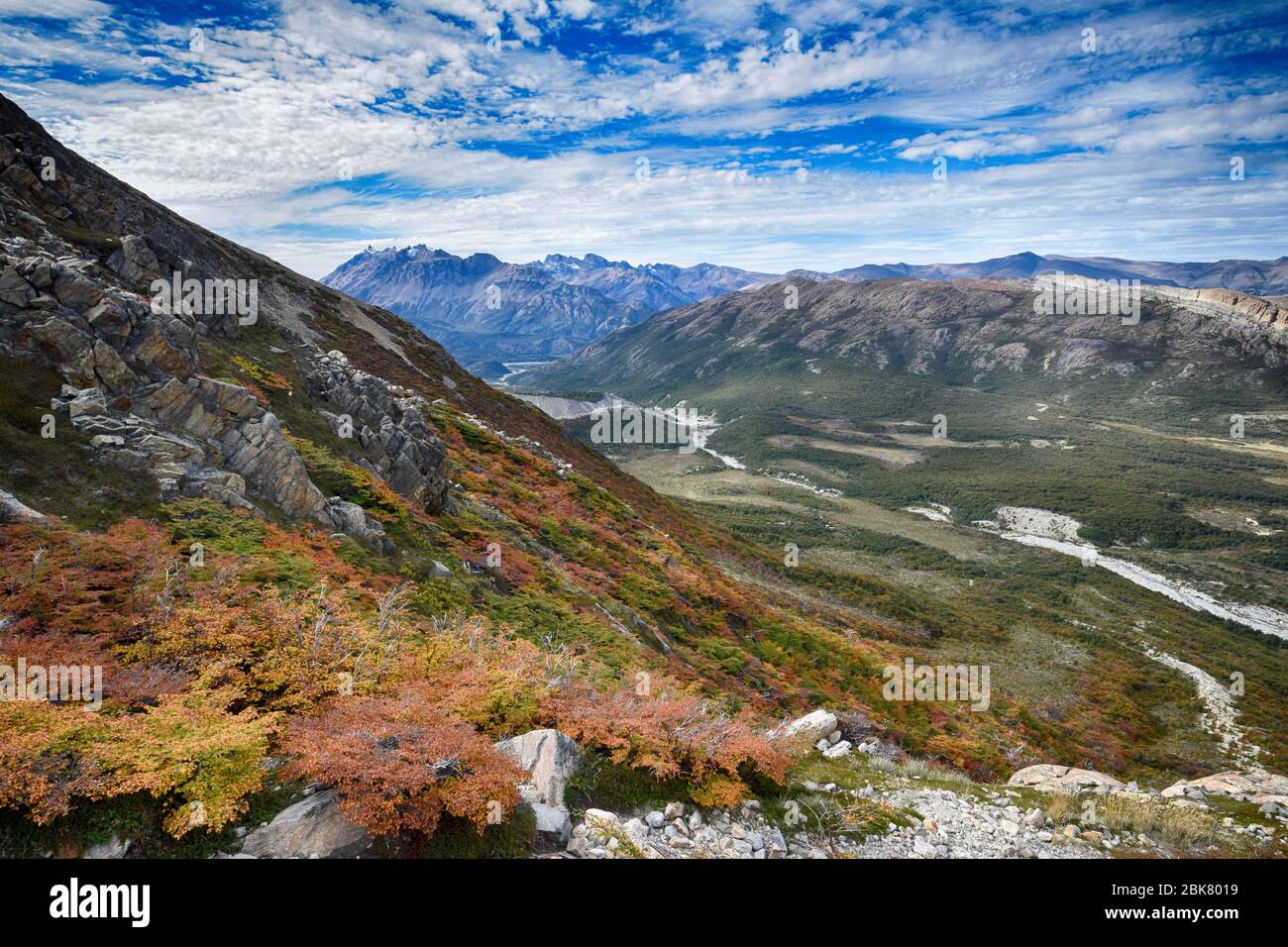 Landschaft im Nationalpark Los Glaciares in Patagonien (Argentinien) Stockfoto