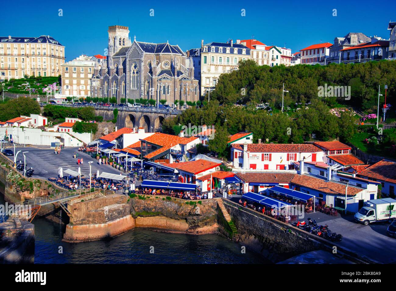 Port de Pecheurs, Biarritz, Frankreich Stockfoto