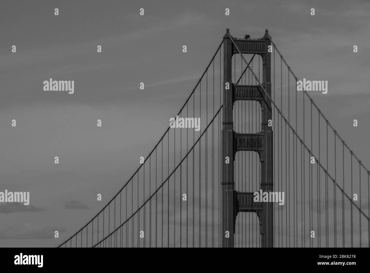Golden Gate Bridge Federung Stockfoto