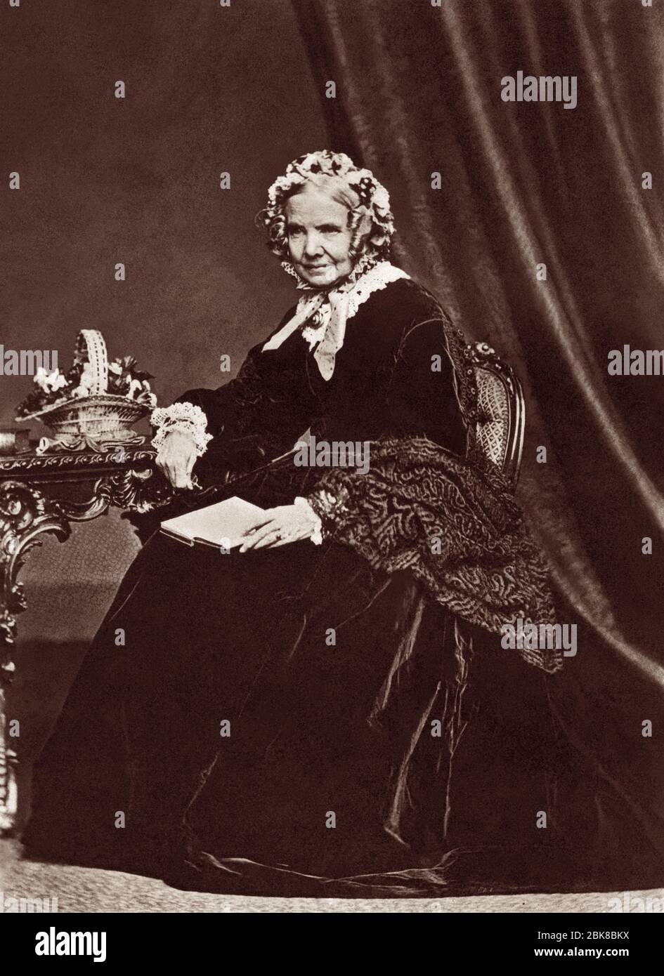 Charlotte Elliott (1789-1871), war eine fruchtbare christliche Hymnistin, vielleicht am besten bekannt für ihre Hymne, genau wie I am. Charlotte war die Enkelin von Rev. Henry Venn, dem Bruder von Rev. Charles Venn Elliott, und die Nichte von Rev. John Venn (der hoch geehrt Rektor von Clapham.) Stockfoto