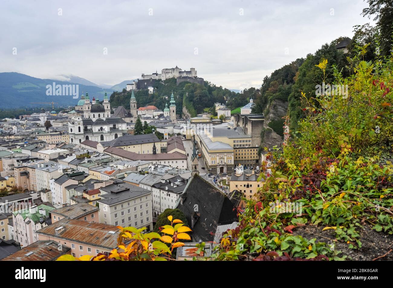 Festung Hohensalzburg auf dem Festungsberg in Salzburg Österreich Stockfoto