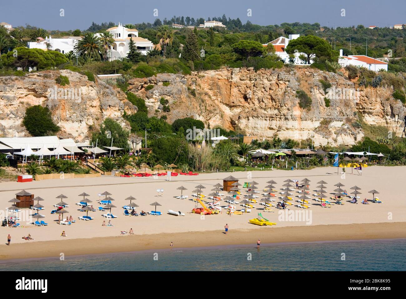 Praia Grande Beach, Ferragudo Village, Portimao City, Algarve, Portugal, Europa Stockfoto