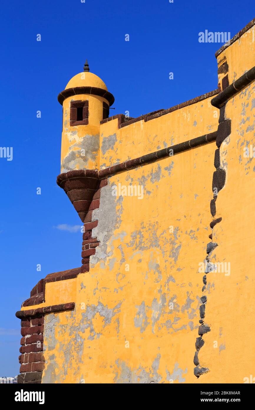 Sao Tiago Fort, Funchal, Madeira, Portugal, Europa Stockfoto