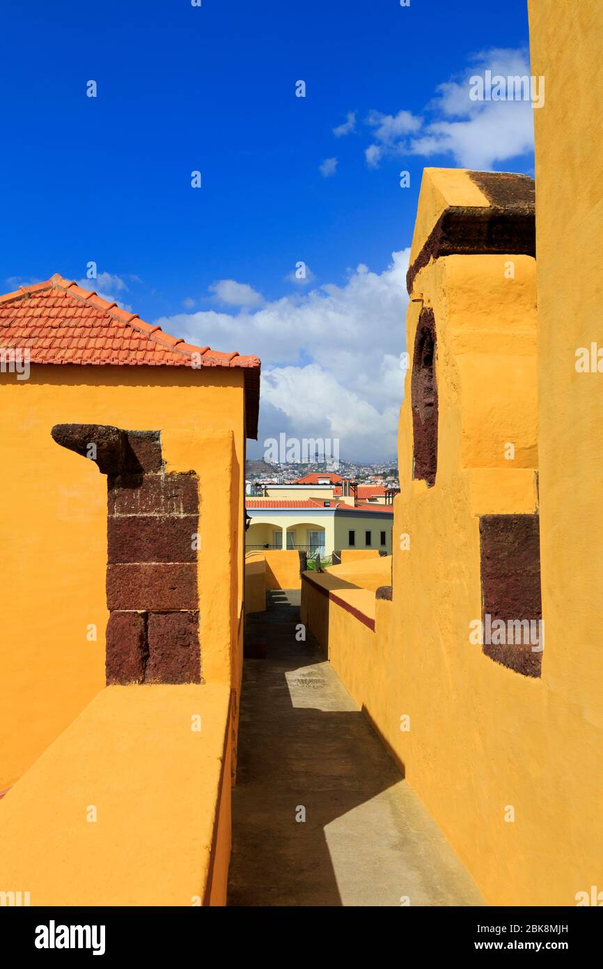 Sao Tiago Fort, Funchal, Madeira, Portugal, Europa Stockfoto