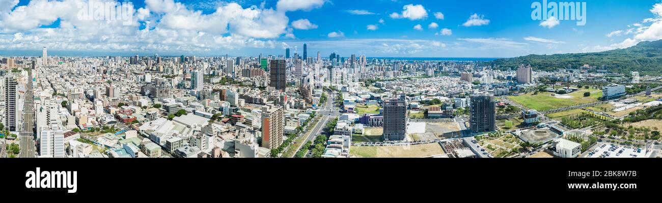 Luftaufnahme der Stadt kaohsiung. Taiwan Stockfoto