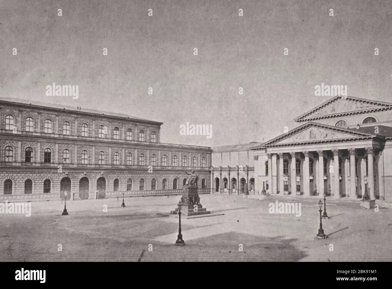 Residenz München - Joseph Albert, 1860 Stockfoto
