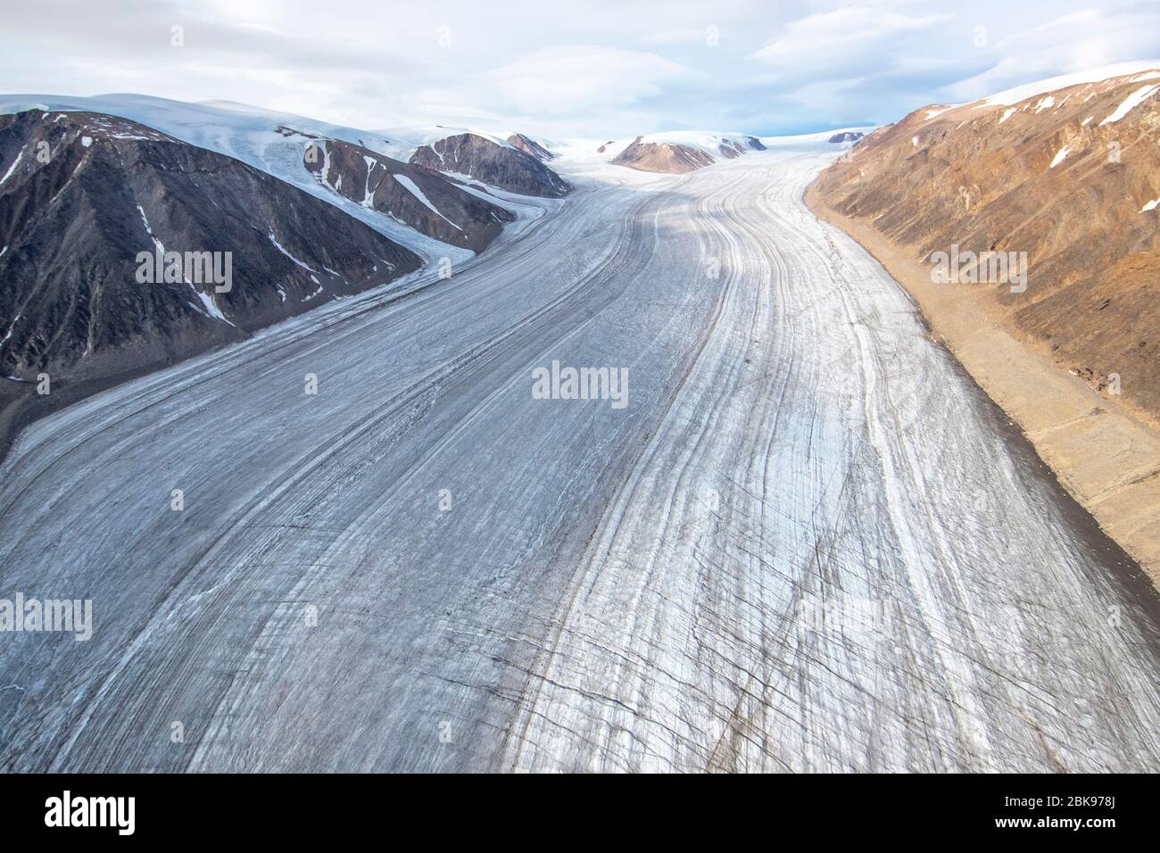 Arktischer Gletscher Stockfoto