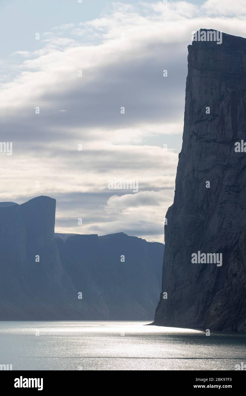 Dramatic Cliff, Baffin Island, Kanada Stockfoto