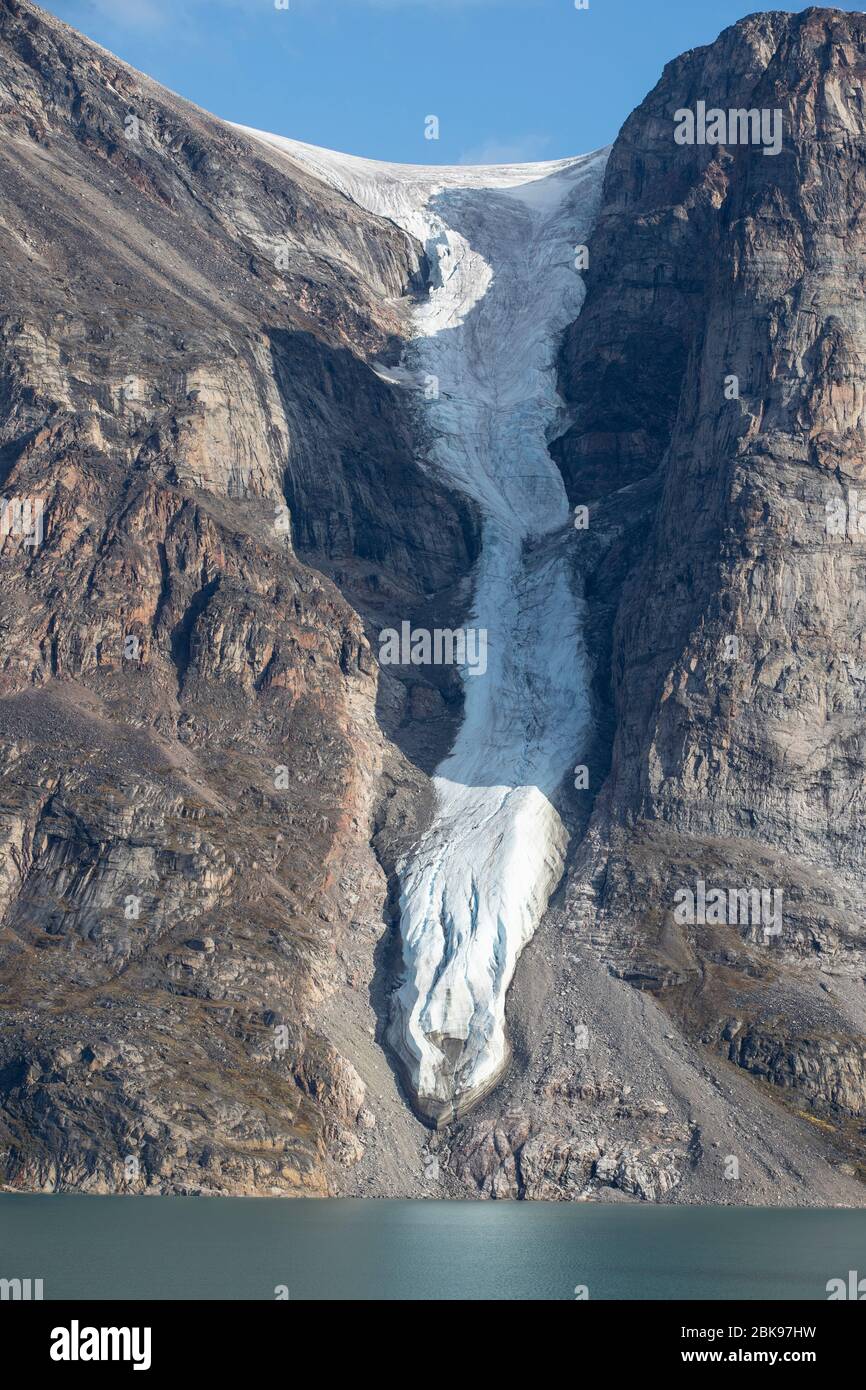 Sterbender Gletscher, Baffin Island, Kanada Stockfoto